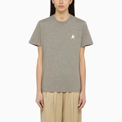 Shop Golden Goose Star Crew-neck T-shirt Grey