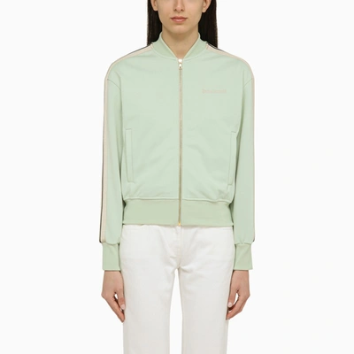 Shop Palm Angels | Mint Green Zip Sweatshirt