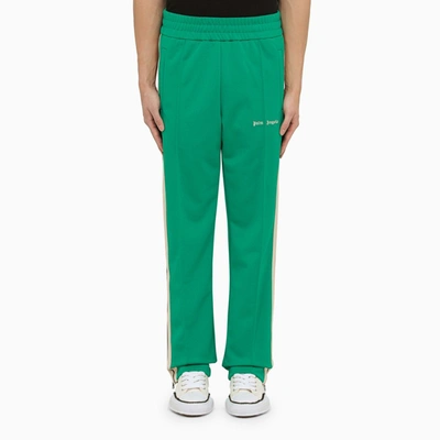 Shop Palm Angels | Green Jogging Trousers With Bands