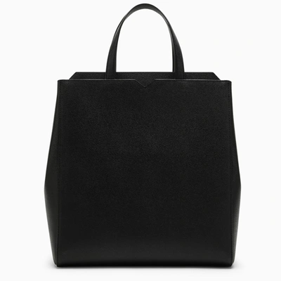 Shop Valextra V-line Horizontal Shopping Bag Black