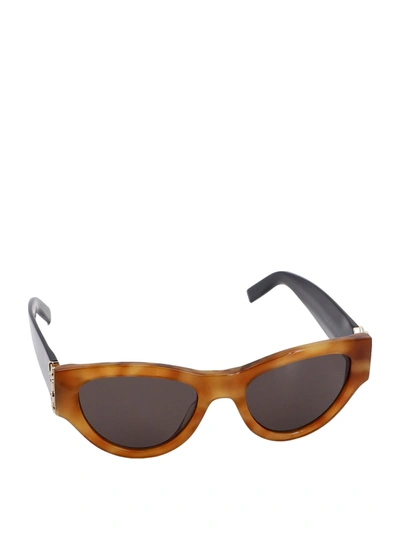 Shop Saint Laurent Recycled Acetate Sunglasses