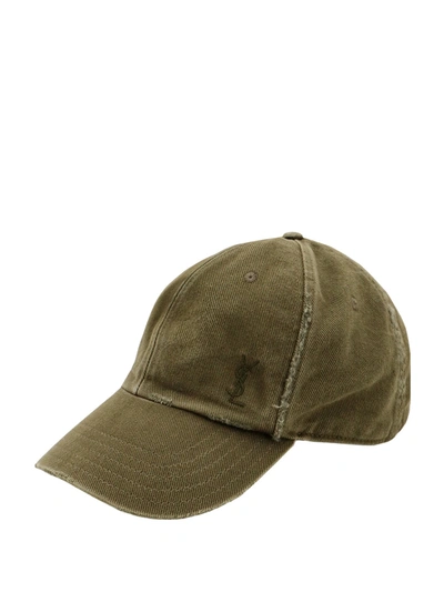 Shop Saint Laurent Ribbed Cotton Hat