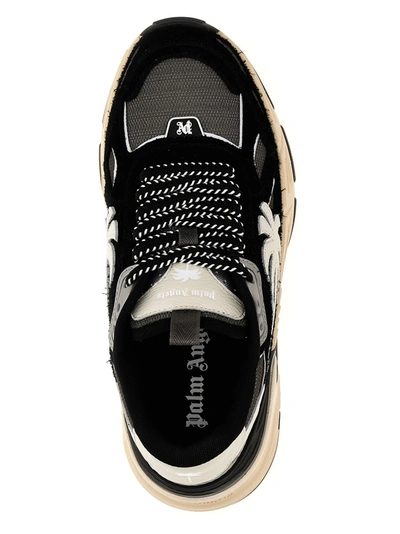 Shop Palm Angels The Palm Runner Sneakers White/black