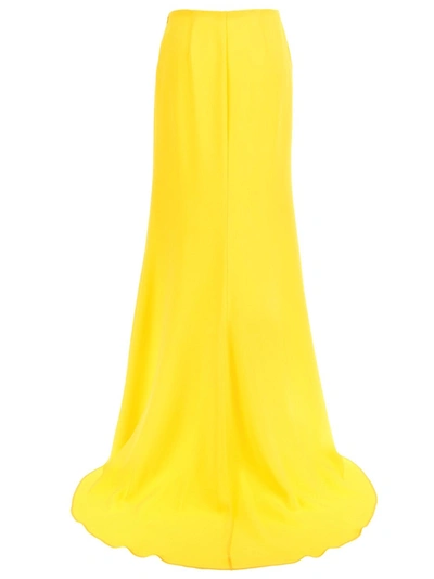 Shop Valentino Cady Long Skirt Skirts Yellow