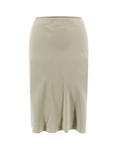 Shop Ami Alexandre Mattiussi Viscose Blend Longuette Skirt