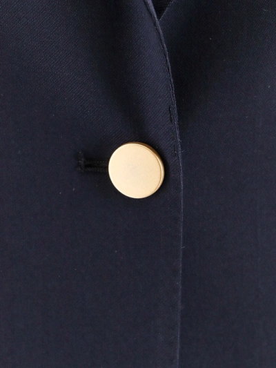 Shop Tagliatore Wool Blend Blazer With Gold Buttons