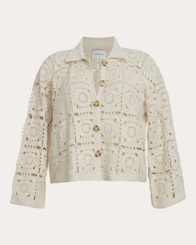 Shop Eleven Six Women's Tasha Crocheted Crop Jacket In White