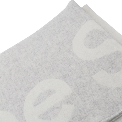 Shop Acne Studios Scarfs In White/light Grey