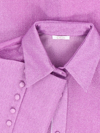 Shop Oseree Shirts In Violet