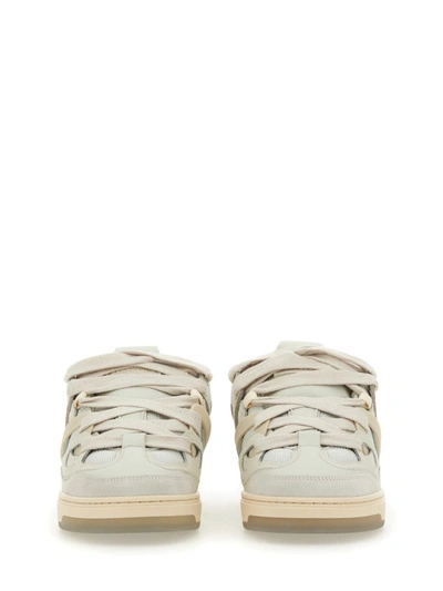 Shop Represent Leather Sneaker In White