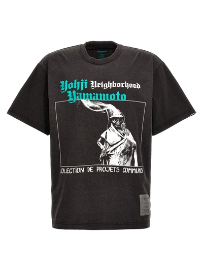 Shop Yohji Yamamoto Neighborhood T-shirt In Gray