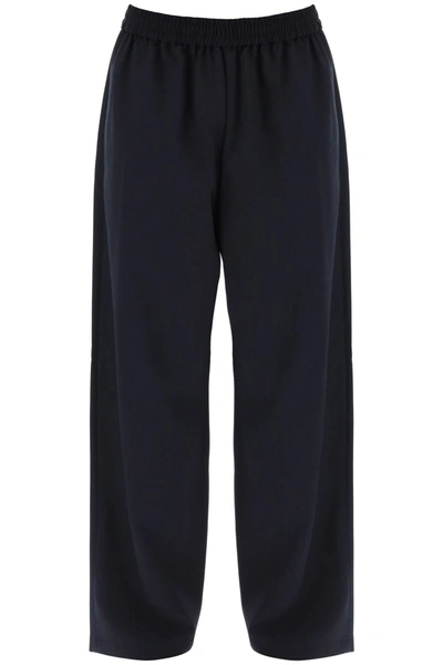 Shop Acne Studios Loose Pants With Elastic Waistband Men In Blue