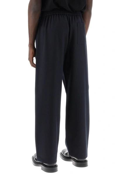 Shop Acne Studios Loose Pants With Elastic Waistband Men In Blue