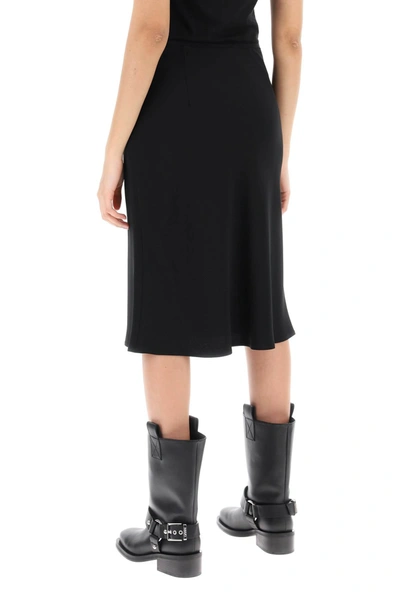 Shop Ami Alexandre Mattiussi Ami Alexandre Matiussi Midi Crepe Skirt In Women In Black