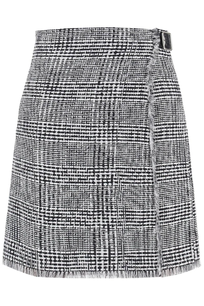 Shop Burberry Houndstooth Plaid K Women In Multicolor