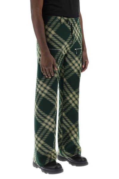 Shop Burberry Straight Cut Checkered Pants Men In Multicolor