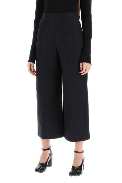 Shop Marni Wide-legged Cropped Pants With Flared Women In Black