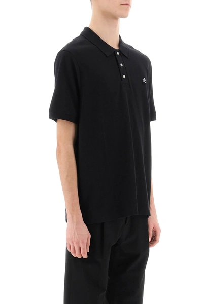 Shop Moose Knuckles Relaxed Fit Polo Shirt Men In Black