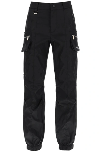 Shop Off-white Cargo Pants In Nylon Twill Women In Black