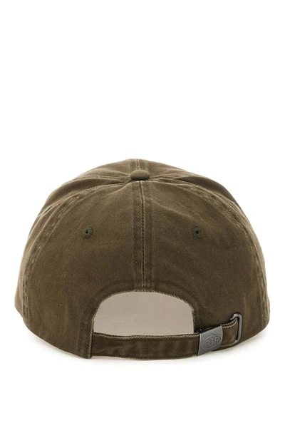 Shop Parajumpers Baseball Cap With Embroidery Men In Green