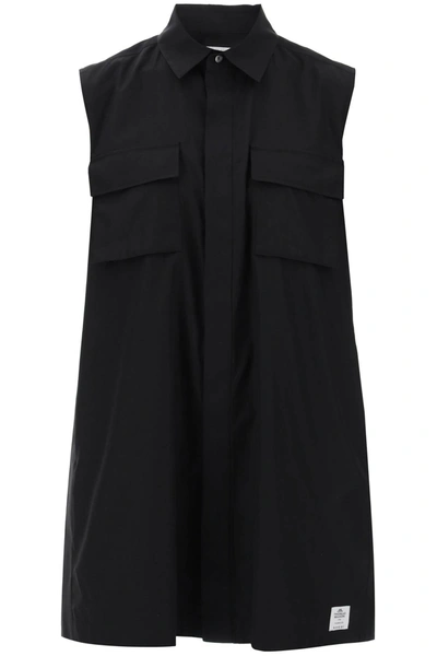 Shop Sacai Sleeveless Mini Chem Women In Black