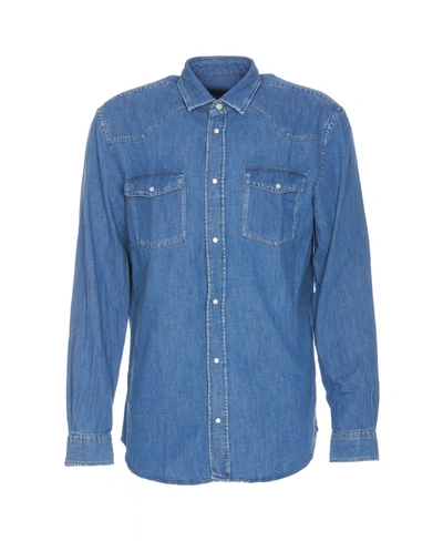 Shop Dondup Shirts In Blue