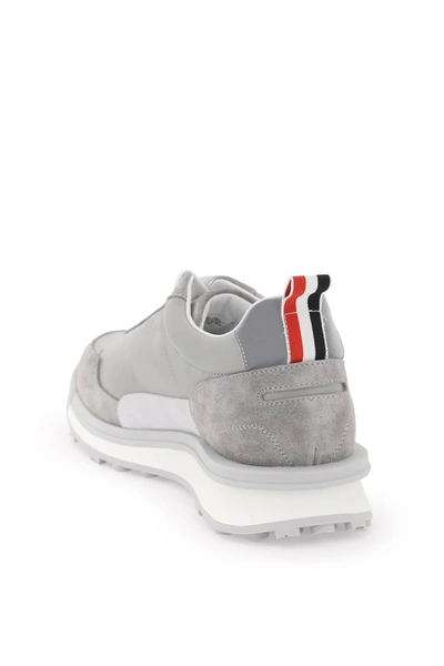 Shop Thom Browne Alumni Trainer Sneakers Men In Gray