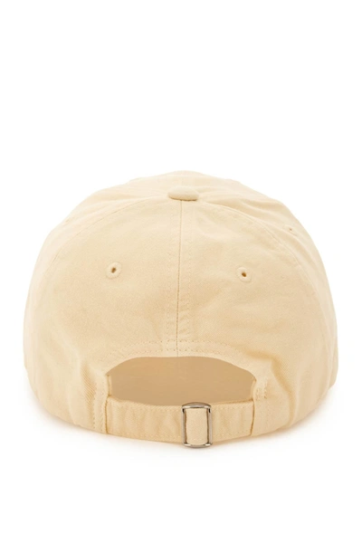 Shop Totême Toteme Baseball Cap With Embroidery Women In White