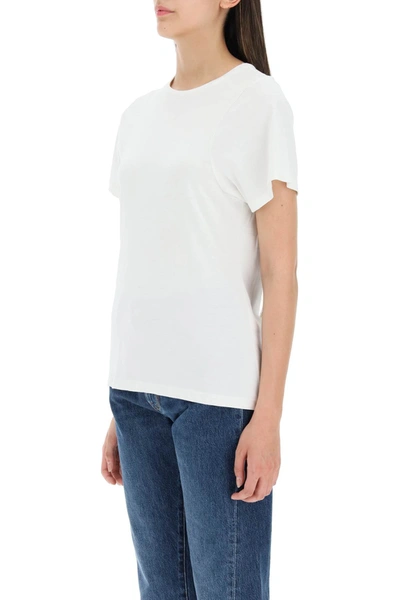 Shop Totême Toteme Curved Seam T-shirt Women In White