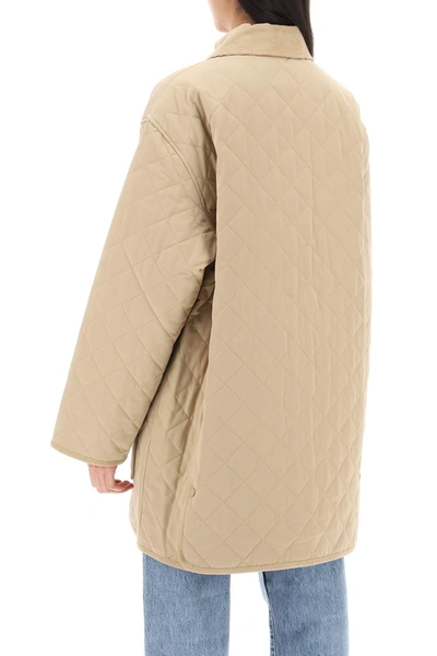 Shop Totême Toteme Quilted Barn Jacket Women In Cream