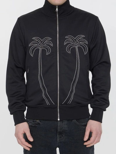 Shop Palm Angels Milano Track Jacket In Black