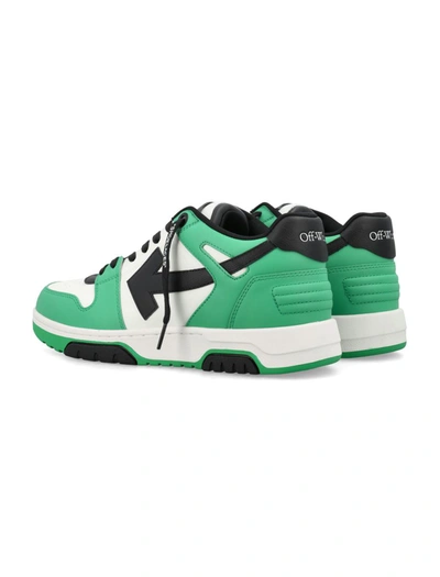 Shop Off-white Out Of Office Low Top Sneakers In Green/black