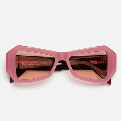 Shop Retrosuperfuture Sunglasses In Pink