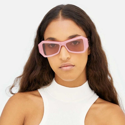 Retrosuperfuture Tempio Rectangular Frame Sunglasses In Pink