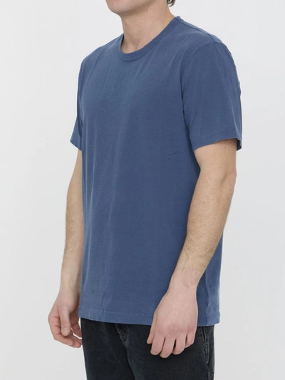 Shop James Perse Cotton T-shirt In Blue