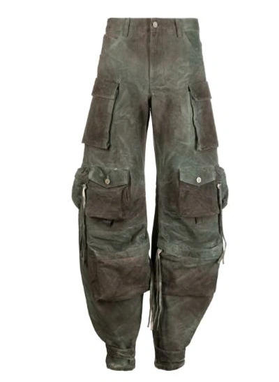 Shop Attico The  Trousers In Camouflage Green