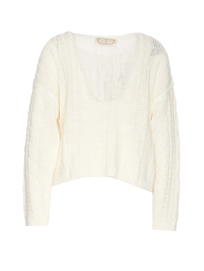 Shop Twinset Twin-set Sweaters In White