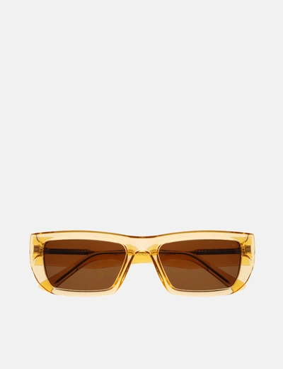 Shop A Kjaerbede A. Kjaerbede Fame Sunglasses In Yellow Transparent
