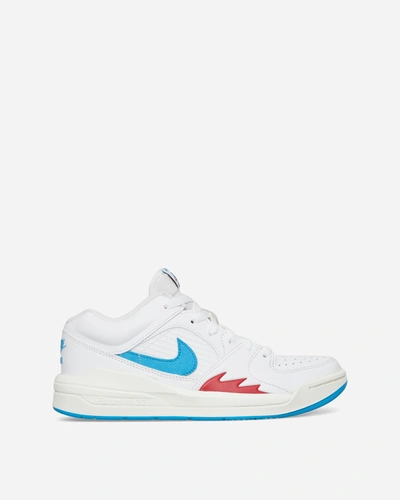 Nike Women S Jordan Stadium 90 Sneakers White / Dark Powder Blue In Multicolor