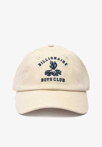 Shop Billionaire Boys Club Camp Fire Baseball Cap In Cream