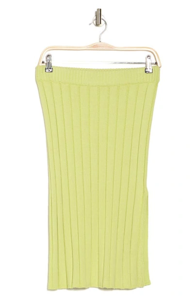 Shop Vici Collection Vertie Sweater Skirt In Lime