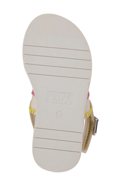 Shop Mia Kids' Evvii Wedge Sandal In Bone
