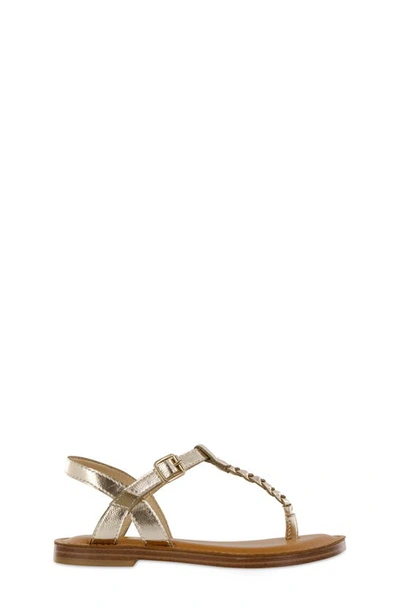Shop Mia Kids' Annae T-strap Sandal In Soft Gold