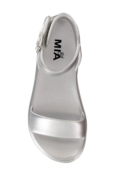 Shop Mia Kids' Little Ellen Platform Sandal In Silver