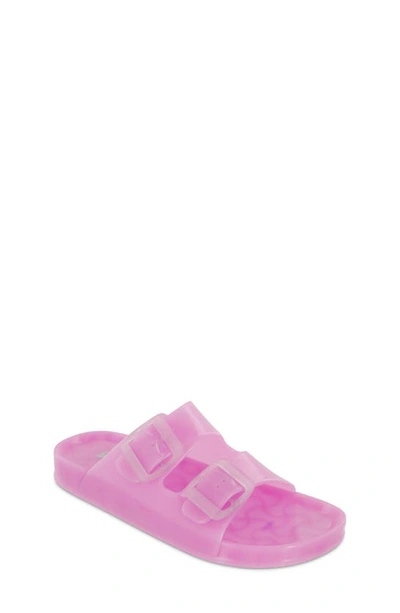 Shop Mia Kids' Little Jewell Buckle Slide Sandal In Lavender