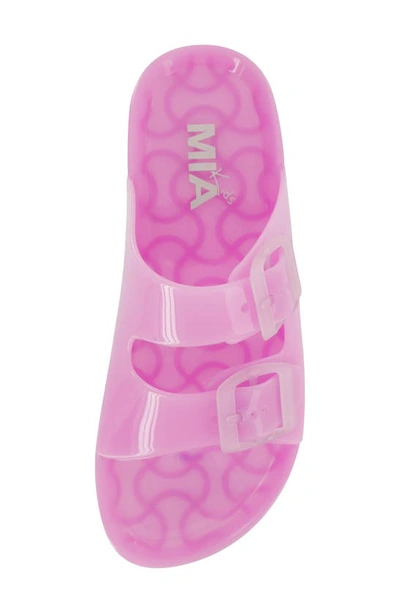 Shop Mia Kids' Little Jewell Buckle Slide Sandal In Lavender