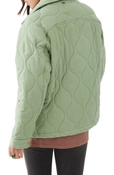 Shop O'neill Emet Quilted Jacket In Basil