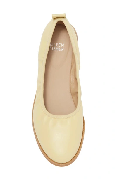 Shop Eileen Fisher Notion Ballet Flat In Butter