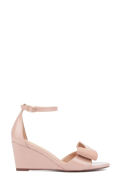 New York And Company Shelby Wedge Sandal In Natural Combo