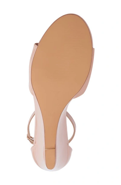 Shop New York And Company Shelby Wedge Sandal In Natural Combo